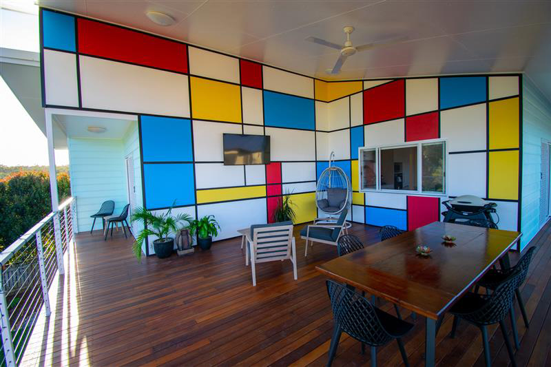 A Colorful Wall — Steel Frames in Atherton, QLD